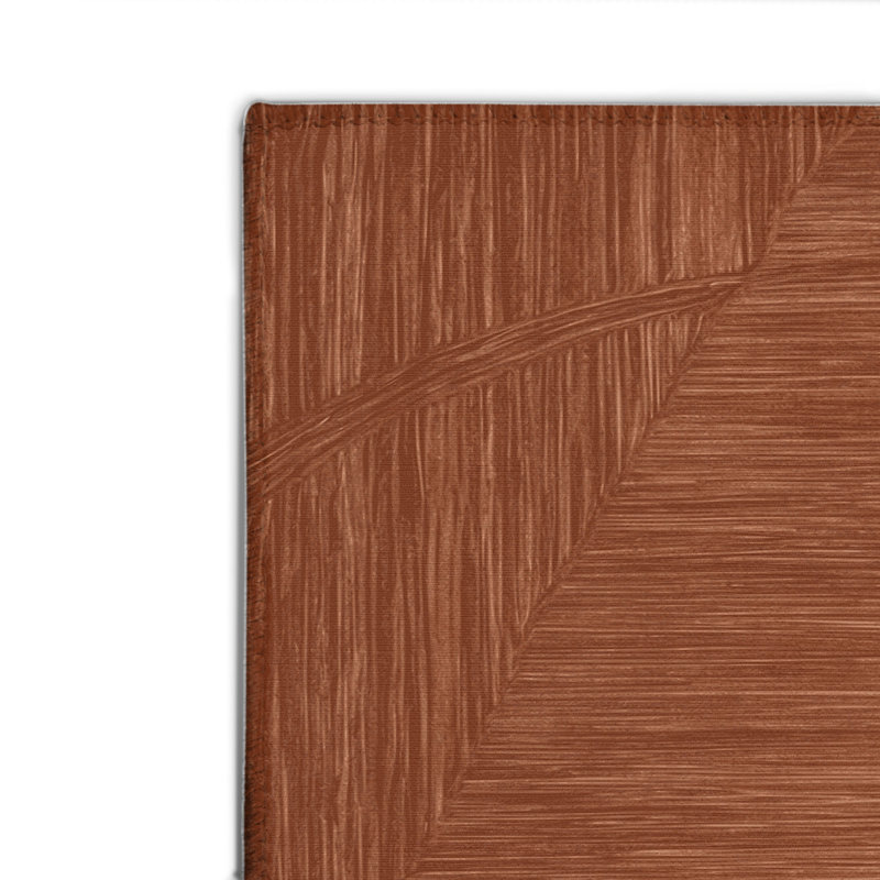 Tapis brun abstrait intérieur et extérieur, Rectangulaire 2 pi x 3 pi