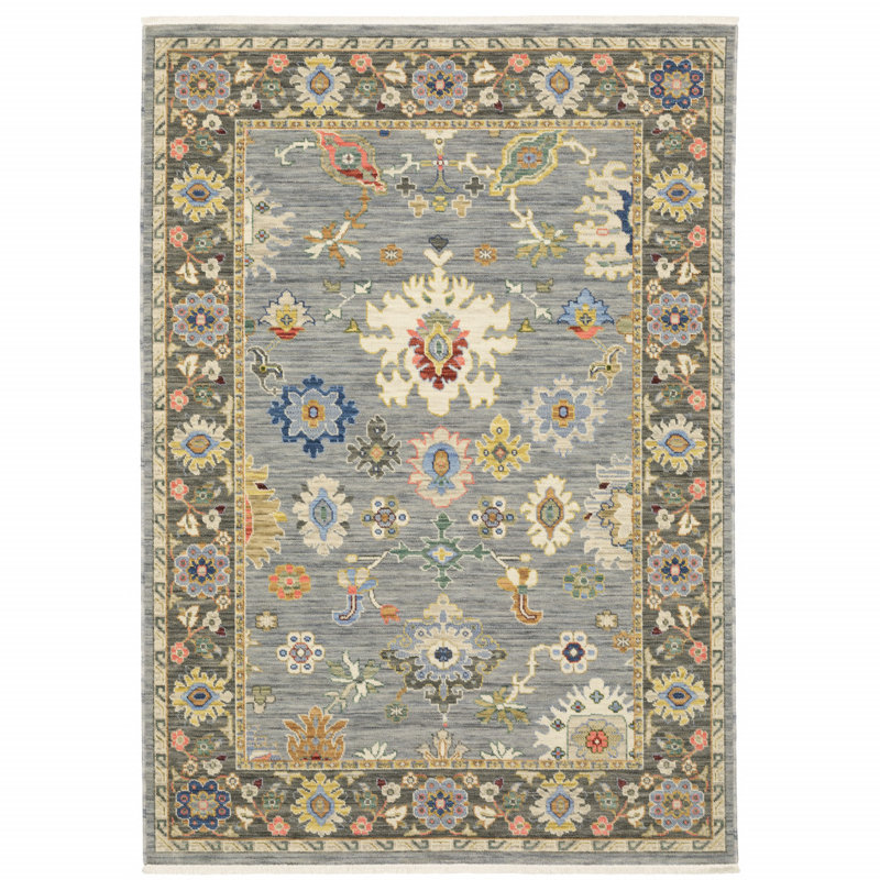 Macqueen Performance Oriental Rug, Rectangle 3'3" x 5'