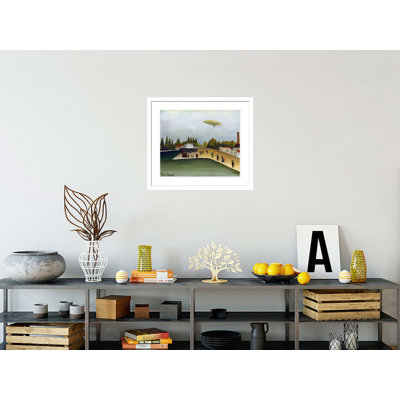 Quai d'Ivry by Henri Rousseau -Framed Giclee Print
