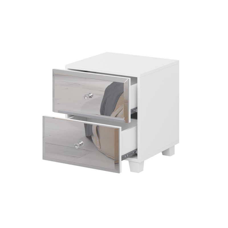 Chawn 45cm W Manufactured Wood Bedside Table