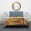 Golden Woman Lips - ensemble de housse de couette moderne - microfibre de polyester-66390400