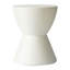 Table d'appoint en sablier de 14 po de large avec plateau rond Sherburn - table d'appoint intérieure / extérieure pour patio, salon ou chambre à coucher-217644824