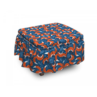 Ensemble de housse pour repose-pieds 2 pièces Fox Doodle