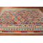 Tapis oriental en laine tissé à plat 9 x 12