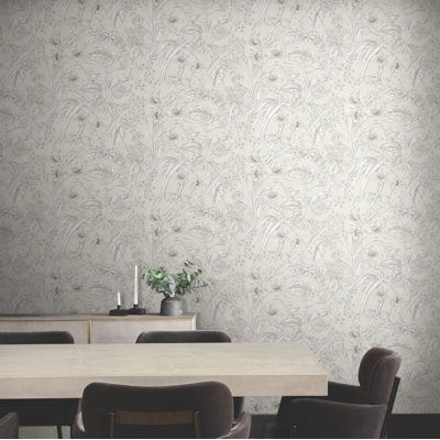 Conservatory Toile Floral,Solids Double Roll