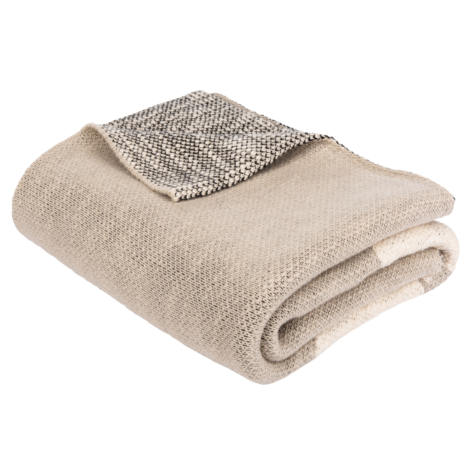 Monserrat 100% Cotton Baby Blanket, Black