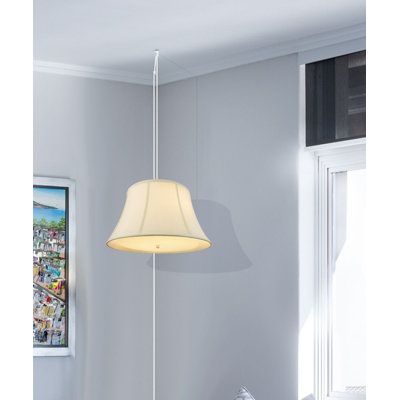 Luminaire suspendu en forme de tambour 2 lumières unique/accrocheur