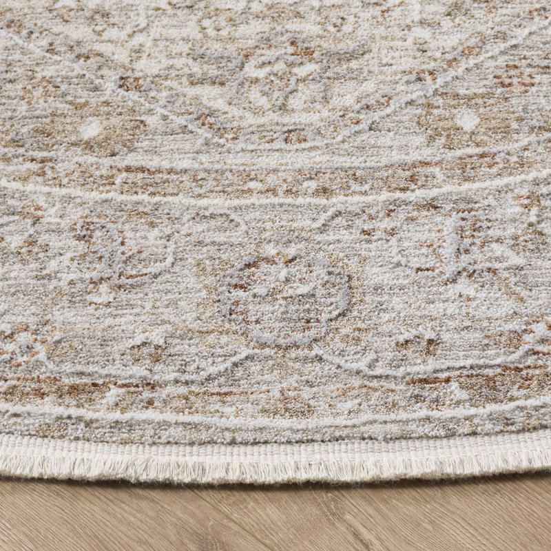 Kendal Performance Oriental Indoor Rug, Round 6'7"