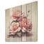 Rose rose empilée sur des pierres spirituelles III - Rose sur bois-1699481628