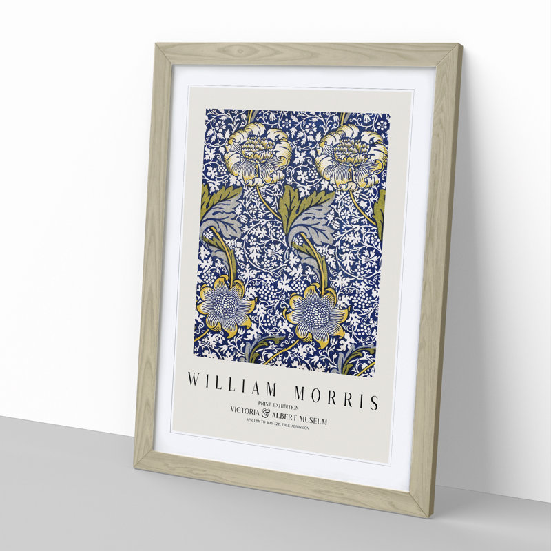 Kennet Vol.1 by William Morris - Picture Frame Art Prints, 36cm H x 27cm W x 2cm D, Oak Framed