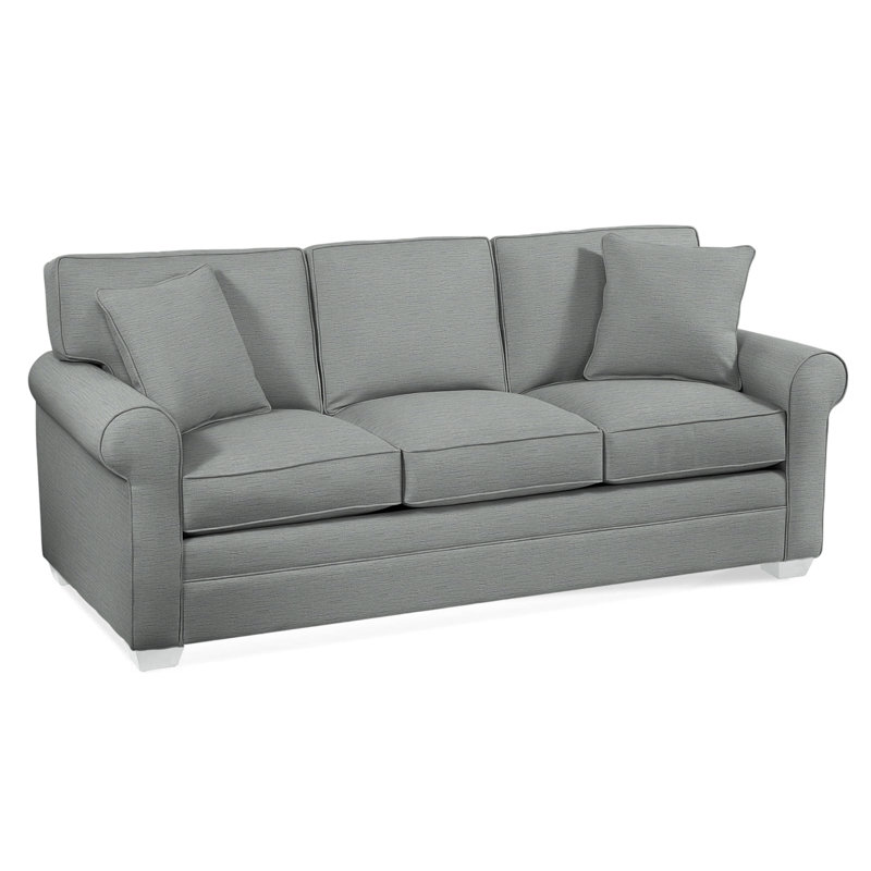 Bedford Upholstered 86'' Sofa, Beige Performance Fabric; 0851-73, Frost White, Air Dream Mattress