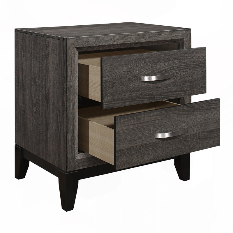 Table de chevet 1pc au style contemporain