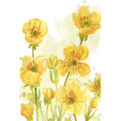 " Sunshine Meadow I " by June Erica Vess Painting Print