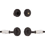 Nostalgic Warehouse Rope Rosette Entry Set with Parlour Crystal Lever