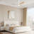 Kemp 52" 3-Solid Wood Blade Propeller Modern Ceiling Fan With LED Lights, Remote-1189163366