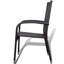 Chaise de patio empilable en teck-1140517700