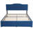 Upholstered Linen Standard Bed with Drawers-998832101