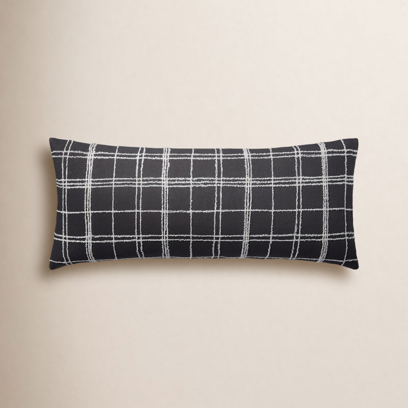 Jean Stoffer x Loloi Bernadette Graphite / Ivory Pillow, Down