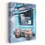 «Rustic Blue Bar», entrée abstraite, architecture contemporaine, art mural de la ville-129476549