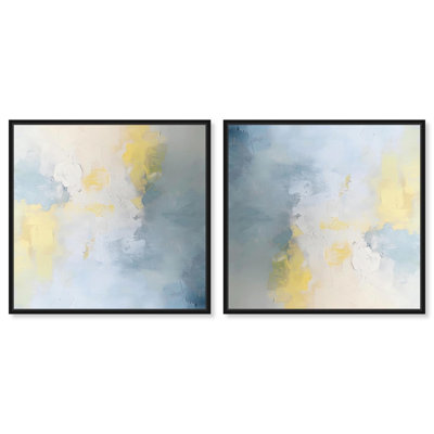 «Faint Expanse Set Canvas Bright Modern» par Art Remedy