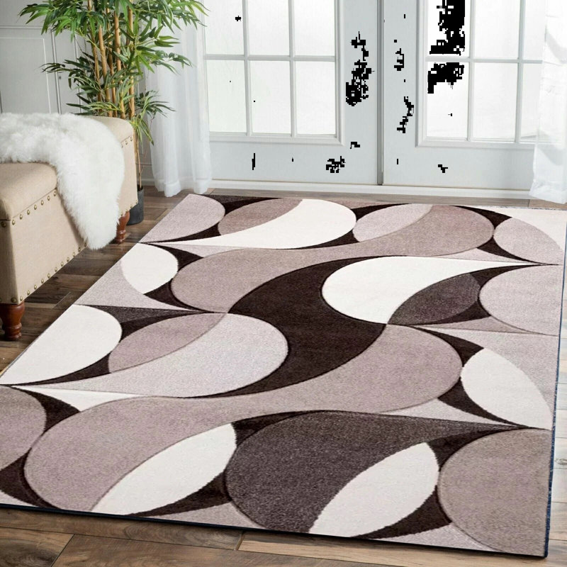 Geometric Area Rug, Rectangle 200 x 290 cm