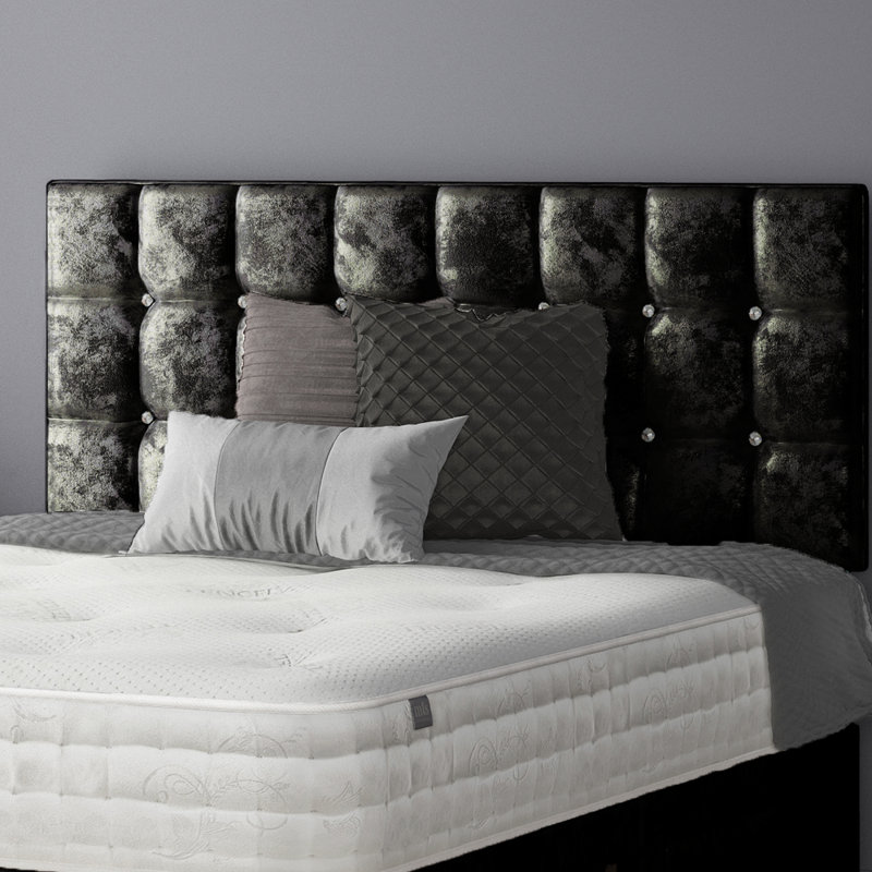 Rochester Upholstered Headboard, Single (3'), Black
