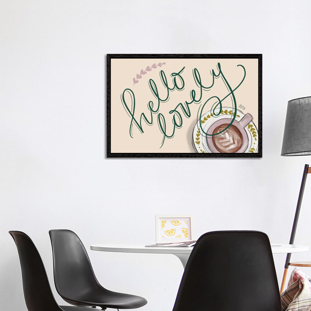 Sunflower Bee Happy by Lily & Val - Print on Canvas