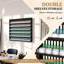 Support de rangement mural à 6 niveaux pour vernis à ongles avec barrières de sécurité en acrylique transparent pour salon