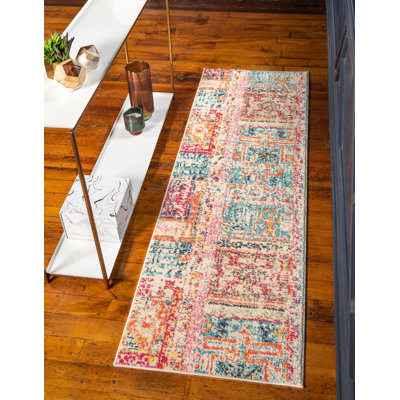 Ector Washable Abstract Indoor Rug