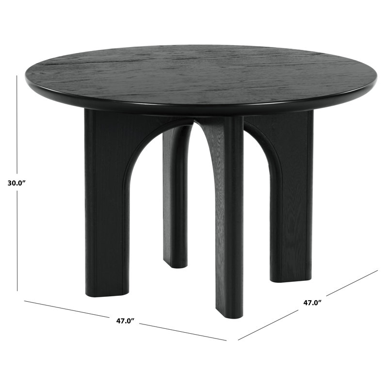 Olivetta Round Dining Table, Black