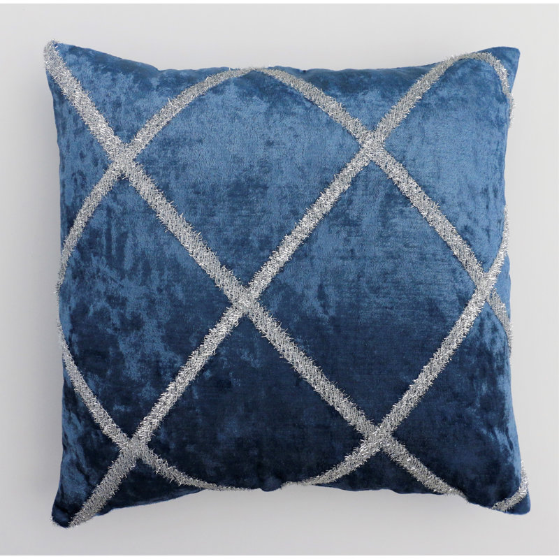 Housse de coussin carré Dylan, Bleu