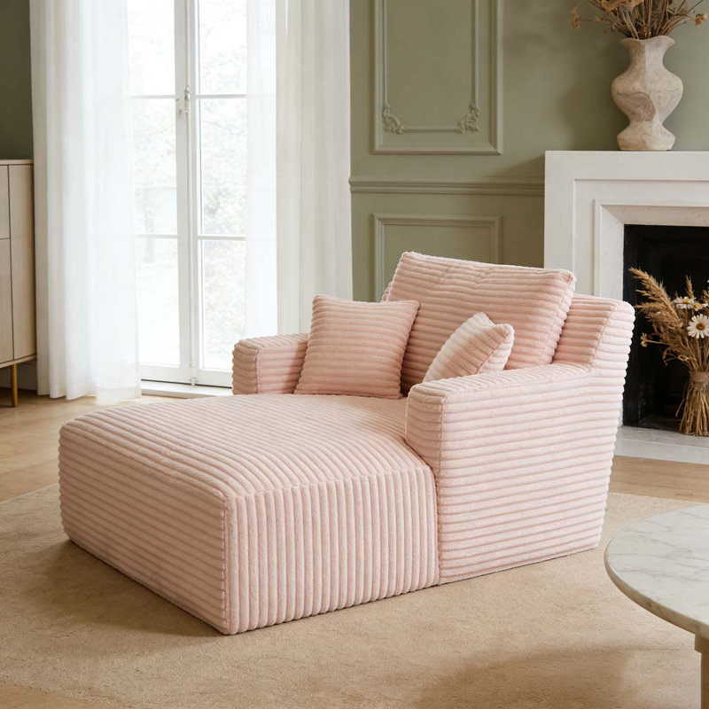 Chaise d'intérieur simple pour canapé, Rose
