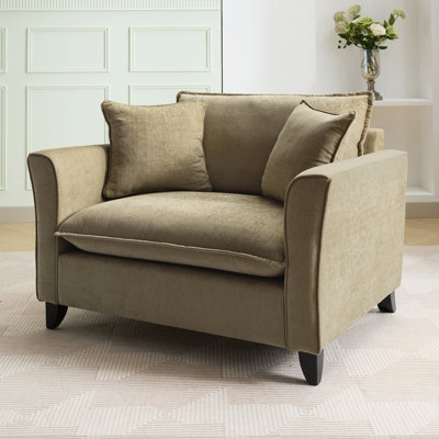 Fauteuil surdimensionné 46,3 po, tissu chenille