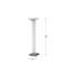 17" H x 4" W x 4" D Glass Tabletop Candlestick-16388389