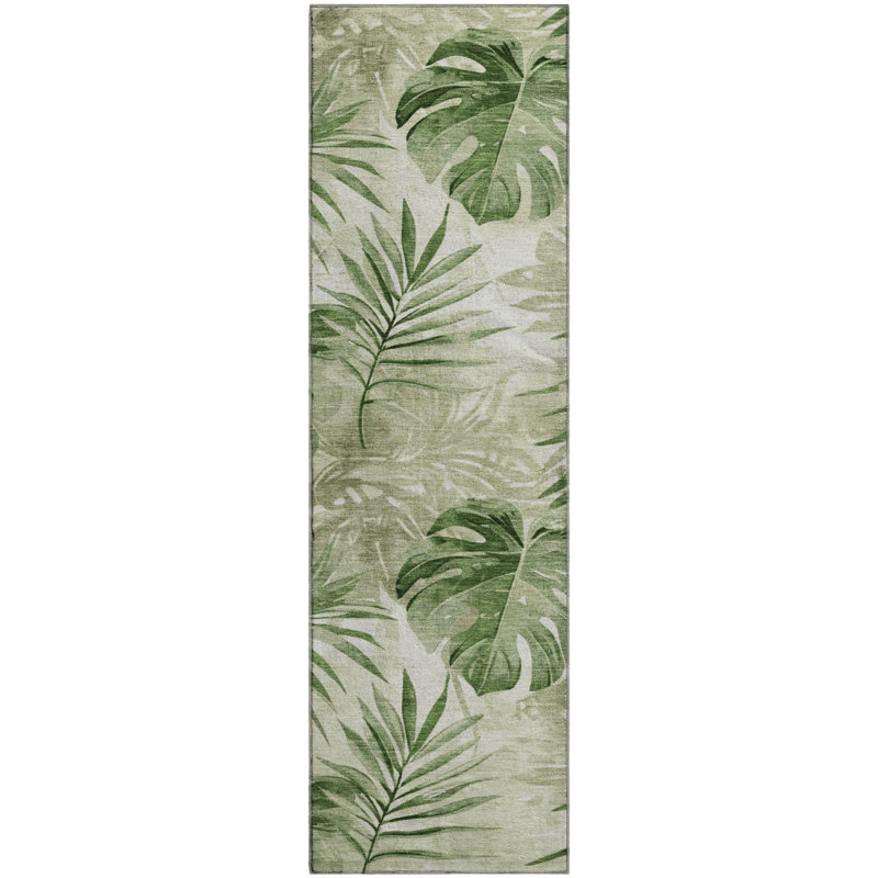 Premium Machine Washable Mayfield AMF1886 Floral Rug, Runner 2'3" x 7'6"