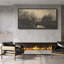 Moody, paysage sombre avec arbres et eau, art moderne-100937216-111696329