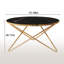 Table de bout ronde 31,49 po avec plateau en faux marbre moderne pour le salon ou le bureau-92473993