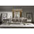 Extendable Oak Metal Base Dining Table