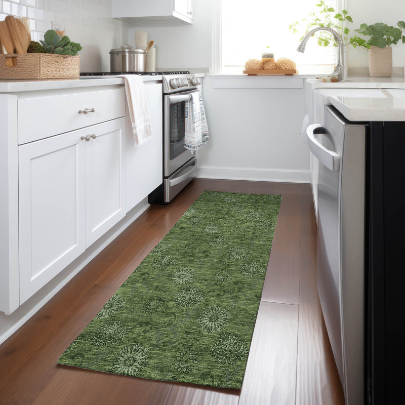 Tapis intérieur / extérieur en polyester Malchow, Tapis de couloir 2 pi 3 po x 7 pi 6 po