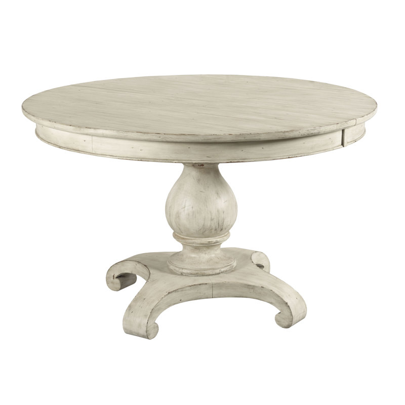 Shaylene Extendable Round Solid Wood Dining Table