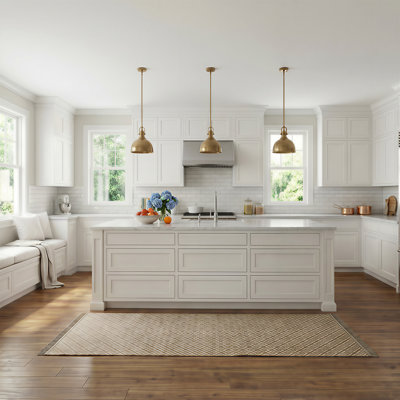 Armoire de cuisine 2 tiroirs l 24 po x H 34,5 po x P 25 po prête à assembler Casainc