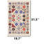 Tapis à motif floral mexicain Fiesta