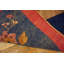 Antique Wool Blue Red / Rust Hand Knotted Pile Rug