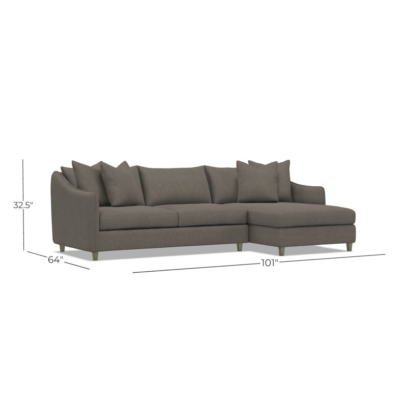 Joli 2 Pc Fabric Sectional, 1583-022