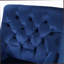 Fauteuil club velours bleu marine