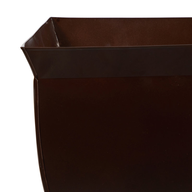 Metal Pot Planter, 11.5" H x 11.75" W x 11.75" D, Bronze