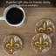 Ensemble de 4 sous-verres Sanner Fleur De Lis