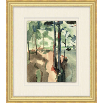 Forêt aquarelle 4 - reproduction d'un seul cadre photo