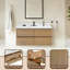 Ensemble de meuble-lavabo mural 48 po-1284013143