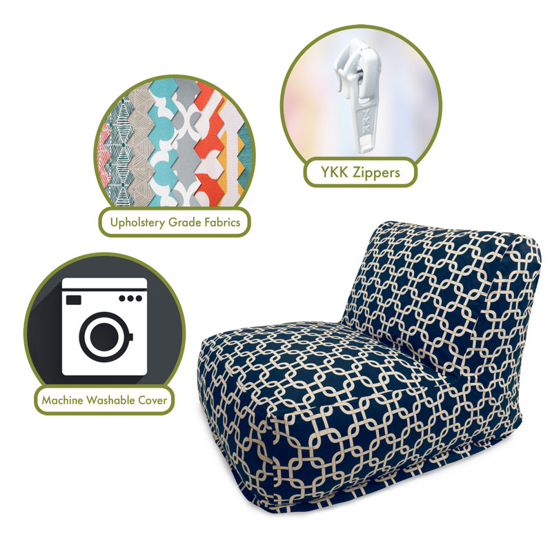 Fauteuil à billes moyen pour l'extérieur, Bleu marine
